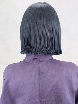 アルバム 銀座(ALBUM GINZA) ブルーブラック_オリーブカラーハイライトカラー_ba308133