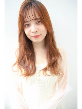 ヘアーサロン ロージー 北上本通り店(Rosy) シースルーバングのロングカール