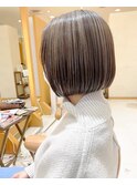 【morio】札幌ショート人気 大人かわいいぱつっとショートボブ
