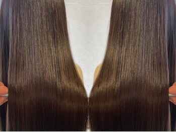 サロンドヘルメス(Salon de HERMES)の写真/くせ毛/広がる/ダメージ毛、全ての髪のお悩みにHERMES式髪質改善は対応◎艶×潤いのあるストレートに。