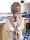 編みおろしヘア