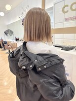 コワファースト  させぼ五番街店(COIFF1RST)&nbsp;切りっぱなしボブ×ベージュ