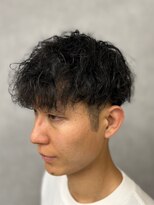 ソアー 新大阪(SOAR) 刈り上げツーブロックツイストパーマアッシュブラック【新大阪】