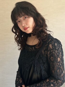 トナリ(tonari) ニュアンスパーマ ワイドバング　アッシュカラー 【鹿児島中央】