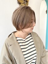 アエル(aeru)&nbsp;ショートボブ/ミルクティーベージュ/髪質改善/ショート