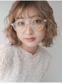 オリーブベージュ/ウェットヘア /レイヤーカット /大船