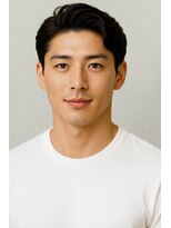 にもう&nbsp;ブルーブラック & スパイキーショート　フェザーパーマSM44