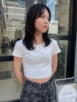チーカ(chica)&nbsp;ミディアムレイヤー オリーブブラウン