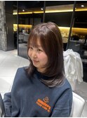 ふんわりブラウンカラー