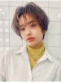 〈a14〉ショート韓国ボブハイライト髪質改善ブリーチ前髪20,30代