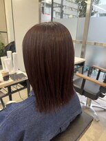 アルメリア 池袋(Arumeria)&nbsp;レッドブラウン秋カラー大人可愛いミディアムヘア20代30代