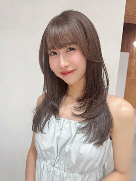 アールイー(Re:) レイヤーカット　× ブラウングレージュ　ダブルカラー