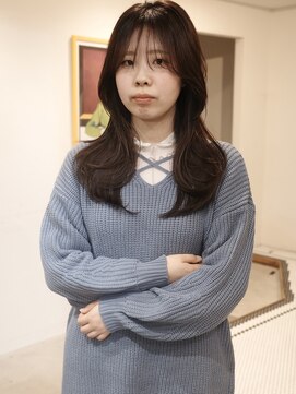 ウィム(wim) " ロングレイヤー "/ハッシュカット/サイドバング/ウェーブ巻き