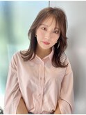 銀座ミディアムレイヤー顔まわりカット大人女性再現性
