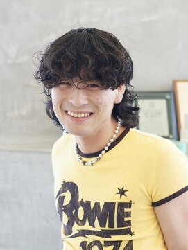 にもう 洒落マレット　ファッション