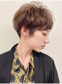 マッシュショート/くせ毛カット/刈り上げ女子/簡単スタイリング