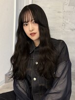 ヨーク(YOKE)&nbsp;【YOKE】レイヤーダークアッシュグレージュ顔周りカット黒髪