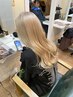 【明るくしたい方】カット＋ホワイトブリーチ＋カラー