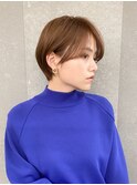 ハンサムショート/丸みショートボブ/20代30代40代50代/顔周り