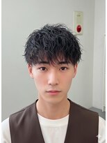 ブレイブボーイズ(BRAVE Boyz)&nbsp;爽やか黒髪マッシュ×ツヤ感ニュアンスパーマ［BRAVE Boys］