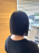 オーガニックエコ 川越(organic+eco)&nbsp;20代30代/切りっぱなし/ミニボブ/艶髪/夏ヘア/髪質改善