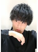 グランジツーブロックネオウルフ無造作ショートイメチェン