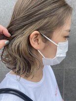 アルモ ヘア フア 東静岡(ALMO hair HUA) 【ALMO】大人気◎イヤリングカラー！ミルクティーベージュ