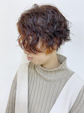 モリオ フロム ロンドン 成増店 【morio成増/ムラマツ】前髪なし ボブ パーマ インナーカラー