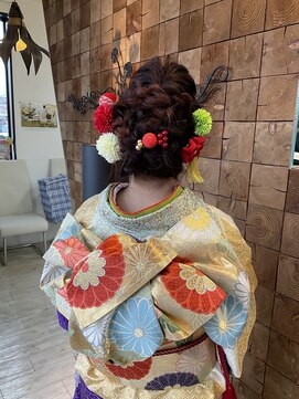 美容室 フラウ 横江店 成人式2022(15)