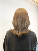 ブリーチなし透明感ベージュ