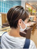 大人かわいいみみかけスッキリボブ