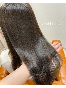 エクラートリアン 藤沢店(ECLART Lien) 赤み消し♪カーキベージュ[藤沢/髪質改善]