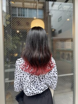 リエコー(RE'ECHO) レッド裾カラー*