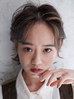 カライング(ing)&nbsp;大人可愛い20代30代40代黒髪前下がりショートボブ丸みショート◎