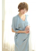 リーフ 御門台店(LeaF)&nbsp;大人可愛いショート☆ハニーベージュ