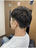 ツーブロックショート