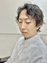 ヨシザワインク プレミアム 築地店(YOSHIZAWA Inc. PREMIUM)&nbsp;ミディアム/スパイラルパーマ/アップバング/ナチュラル/癖毛風