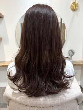 シアエミュー 新越谷店(SHEER emu) 【seina】ピンクブラウン/ロング波巻き