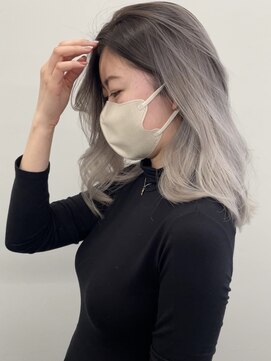 スティロ(stylo) ハイライトカラーグレージュベージュケアブリーチダブルカラー