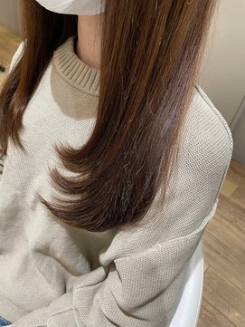 ルシードスタイル グローバルディー 稲毛店(LUCIDO STYLE GLOBAL.D) くせ毛風カールエアリーロングサイドバング艶感【稲毛】