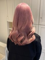 ベレーザ 渋谷(BELEZA)&nbsp;7569ベビーピンクカシスレッドハイトーンカラー韓国ワンホンヘア