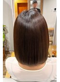 極上ツヤ髪ストレート＋髪質改善カラー＋美髪TR＋カット