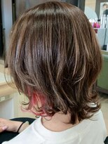 ヘアークリアー 春日部&nbsp;大人可愛いミディアムレイヤー ×インナーカラー/30代40代50代