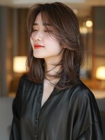 アルトリスト(Altruist Aging×HAIR&SPA)&nbsp;★ダークアッシュ大人ガーリーボブ着物ミディアムレイヤーカット