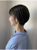 藤沢明るい白髪染めショートカット40代50代