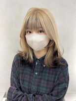 オニキス(ONYX)&nbsp;デザインカラー裾カラーブロンドミルクティーカラー【aya指名】