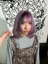 トリックストア(TRICK STORE)&nbsp;【心斎橋】ラベンダー　デザインカラー　レイヤーカット