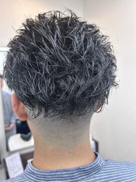 ヘアーサロンオギシマ パーマヘアー+ツーブロック×フェード