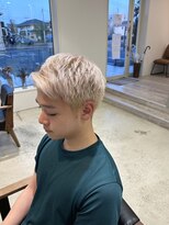 ジジ インターパーク 宇都宮(Gigi)&nbsp;メンズカット/ホワイトベージュ/ブロンドヘア/宇都宮/西川田