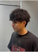 ツイストスパイラルパーマツイストパーマメンズマッシュパーマ